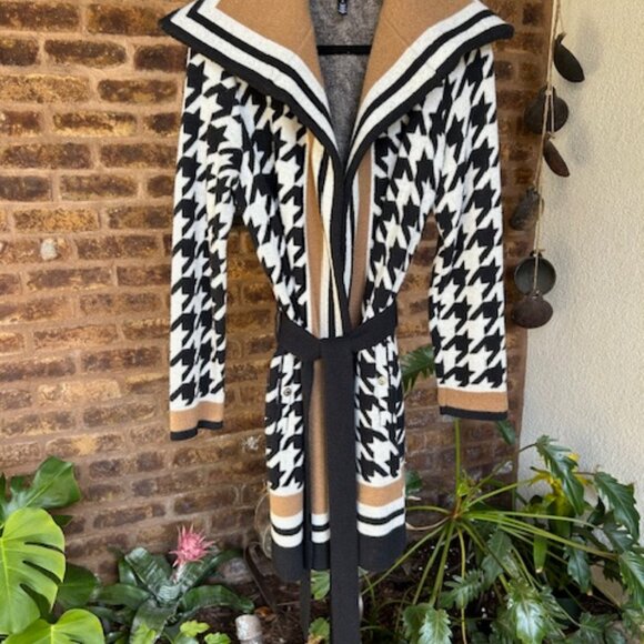 White House Black Market Heavy Weight Nylon Cardigan/Long Sweater - Picture 2 of 5